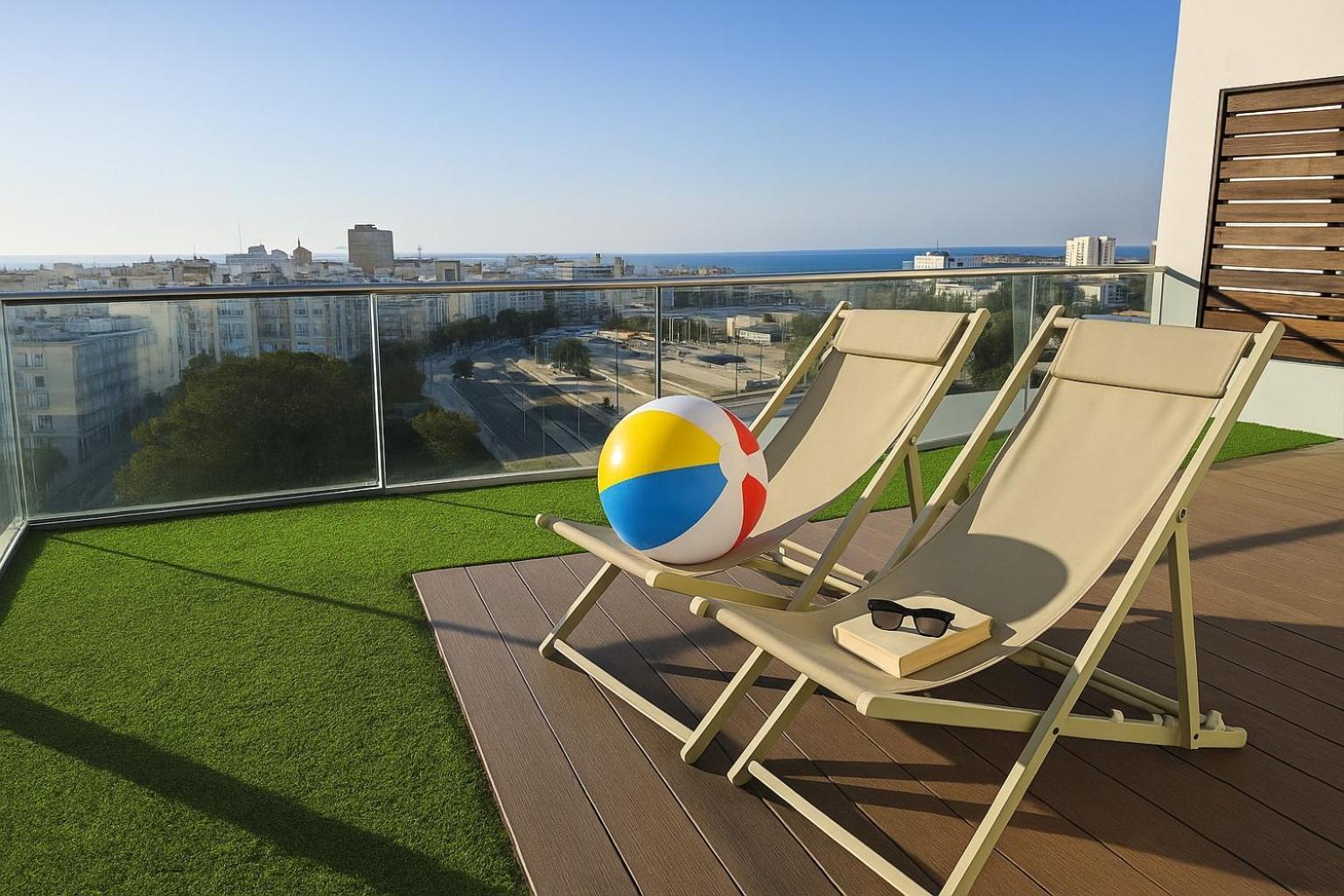 Апартаменты Skyline - Penthouse With 50M2 Private Terrace And Stunning Views Кадис Экстерьер фото